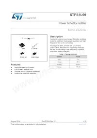 STPS1L60 Datasheet Copertura