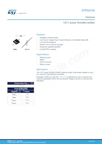 STPS2150RL Datasheet Cover