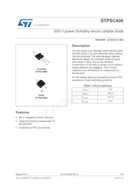 STPSC406D Datenblatt Cover