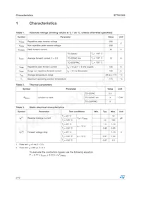 STTH1202FP Datenblatt Seite 2