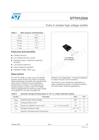 STTH12S06FP Datenblatt Cover