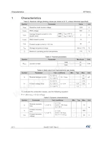 STTH212 Datasheet Page 2