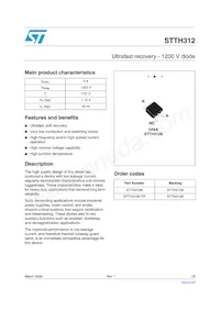 STTH312B Datenblatt Cover
