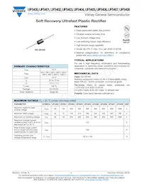 UF5405-E3/73 Datasheet Cover