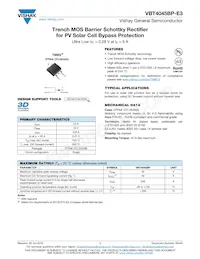 VBT4045BP-E3/8W數據表 封面