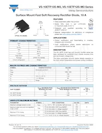 VS-10ETF12STRR-M3 Datasheet Copertura