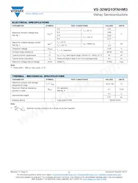 VS-30WQ10FNTRRHM3 Datasheet Page 2