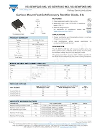 VS-8EWF06STRR-M3 Datasheet Copertura