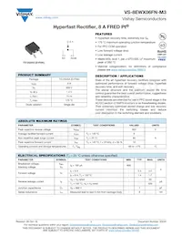 VS-8EWX06FNTRR-M3 Datasheet Cover