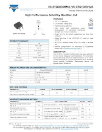 VS-8TQ080STRRHM3 Datasheet Copertura