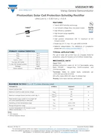 VSB2045Y-M3/73 Datasheet Copertura