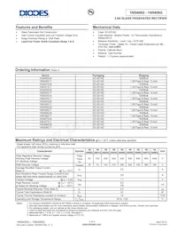 1N5406G-T Datasheet Copertura