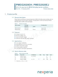 PMEG2020EJF數據表 封面