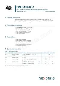 PMEG4005CEAX數據表 封面