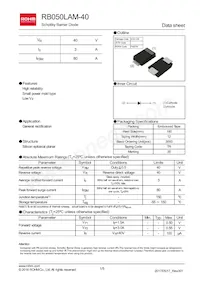 RB050LAM-40TR Datasheet Copertura