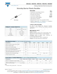 SB350-E3/73 Datasheet Copertura