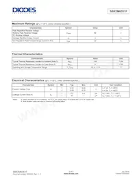 SBR2M60S1F-7 Datasheet Pagina 2