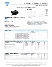 SD103CWS-HE3-08 Datasheet Cover