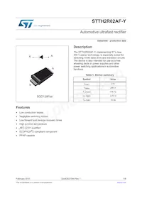 STTH2R02AFY Datasheet Copertura