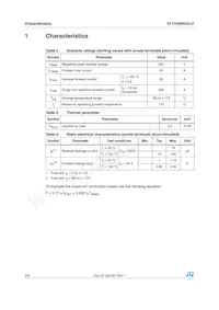 STTH30R02DJF-TR Datasheet Pagina 2