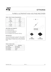 STTH3R06U Datasheet Copertura