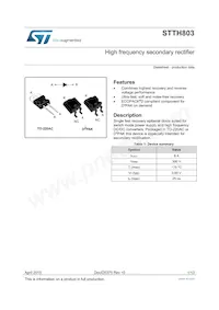 STTH803D數據表 封面