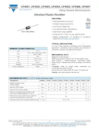 UF4003-E3/53 Datasheet Cover