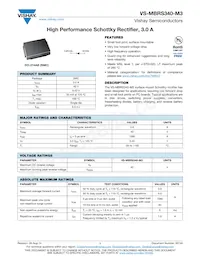 VS-MBRS340-M3/9AT Datasheet Copertura