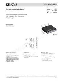 DSA120X150LB-TUB Datasheet Copertura