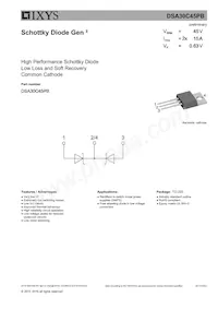 DSA30C45PB Datasheet Cover