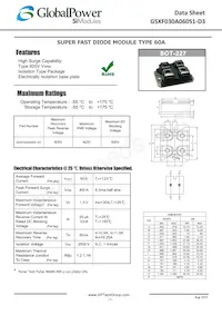 GSXF030A060S1-D3 Datenblatt Cover