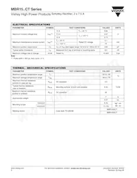 MBR1545CT/45 Datasheet Pagina 2