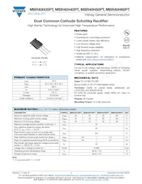 MBR40H60CT-E3/45數據表 封面