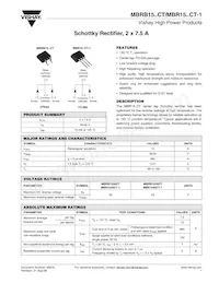 MBRB15H35CT-E3/81 Datasheet Cover