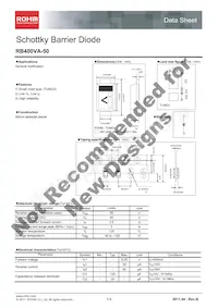 RB400VA-50TR Datasheet Copertura