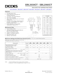 SBL2060CT Datenblatt Cover