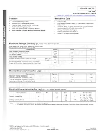 SBR30A100CTE-G Datenblatt Cover