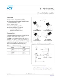 STPS15SM80CG-TR Datasheet Copertura