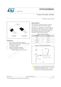 STPS20SM80CG-TR Datasheet Copertura