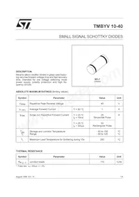 TMBYV10-40FILM Datasheet Copertura