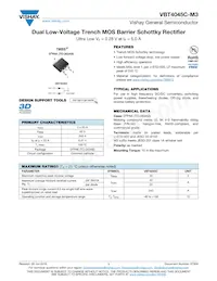 VBT4045C-M3/4W Datasheet Copertura