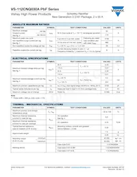 VS-112CNQ030ASMPBF Datasheet Pagina 2