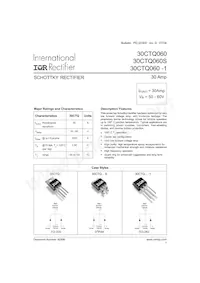 VS-30CTQ060-1PBF Datenblatt Cover