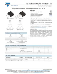 VS-40L15CTSTRR-M3 Datenblatt Cover