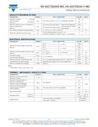 VS-42CTQ030STRR-M3 Datasheet Pagina 2