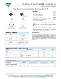 VS-43CTQ100STRRHM3 Datasheet Cover