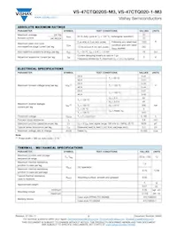 VS-47CTQ020STRR-M3 Datasheet Pagina 2