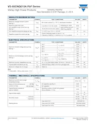 VS-85CNQ015ASMPBF Datasheet Pagina 2