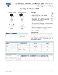 VS-MBRB2080CTGPBF Datenblatt Cover