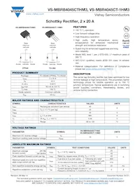 VS-MBRB4045CTRHM3 Datenblatt Cover